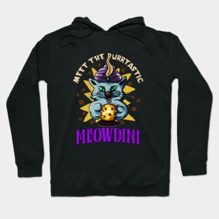 Meowdini Funny Cat Magician Fortune Teller Cat Fun Hoodie